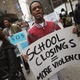 Students walk through the Loop March 25, 2013, to protest plan to close 50 Chicago elementary schools.
Scott Olson/Getty Images